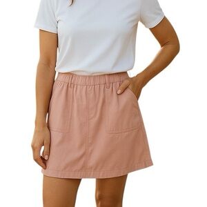 Dash O'Cell Blush Pink, Breathable Soft Skirt Pockets Pull On | EUC